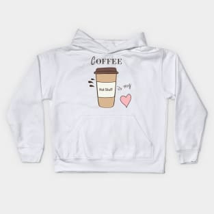 Coffee Is My Heart Kids Hoodie